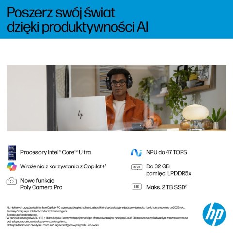 HP OmniBook 7 17-dc0219nw Ultra 5 226V 17.3"FHD Touch IPS 400nits Glare 16GB LPDDR5X SSD1TB Arc 130V Cam 5MP+IR 83Wh Win11 Ice S
