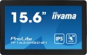 Iiyama ProLite TF1633MSC-B1 monitor komputerowy 39,6 cm (15.6") 1920 x 1080 px Full HD Ekran dotykowy Czarny