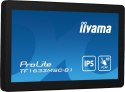 Iiyama ProLite TF1633MSC-B1 monitor komputerowy 39,6 cm (15.6") 1920 x 1080 px Full HD Ekran dotykowy Czarny