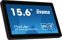 Iiyama ProLite TF1633MSC-B1 monitor komputerowy 39,6 cm (15.6") 1920 x 1080 px Full HD Ekran dotykowy Czarny