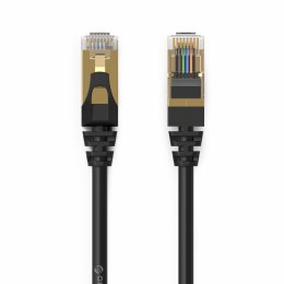 Kabel sieciowy internetowy okrągły LAN CAT7 10Gbps RJ45 30m - czarny