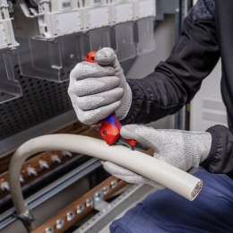 Nóż do ściągania izolacji KNIPEX 1650145SB Ze stopką prowadzącą