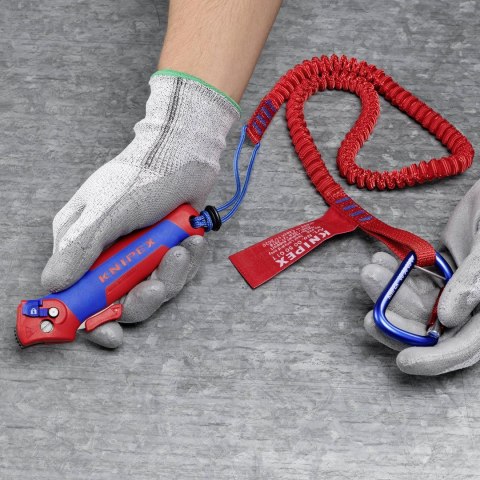 Nóż do ściągania izolacji KNIPEX 1650145SB Ze stopką prowadzącą