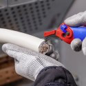 Nóż do ściągania izolacji KNIPEX 1650145SB Ze stopką prowadzącą