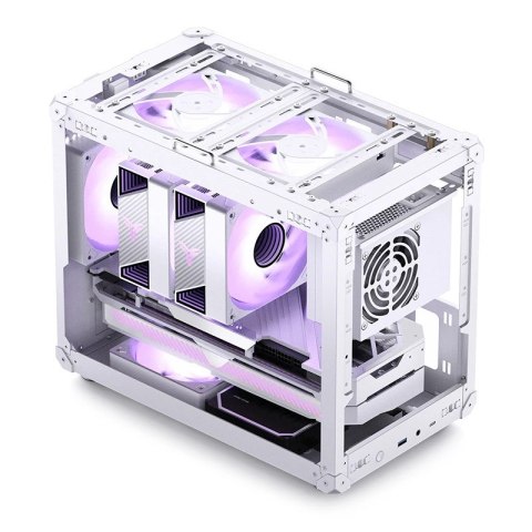 Obudowa PC Jonsbo C6 MAX, Mini Obudowa, Micro-ATX, Szkło Hartowane - Białe