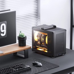 Obudowa PC Jonsbo C6 MAX, Mini Obudowa, Micro-ATX, Szkło Hartowane -