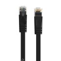 Kabel sieciowy internetowy płaski Ethernet CAT7 10Gbps RJ45 LAN 20m - czarny