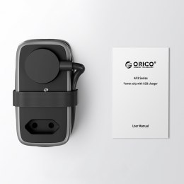 Listwa zasilająca 5w1 AC USB-A USB-C 15.5W - czarna