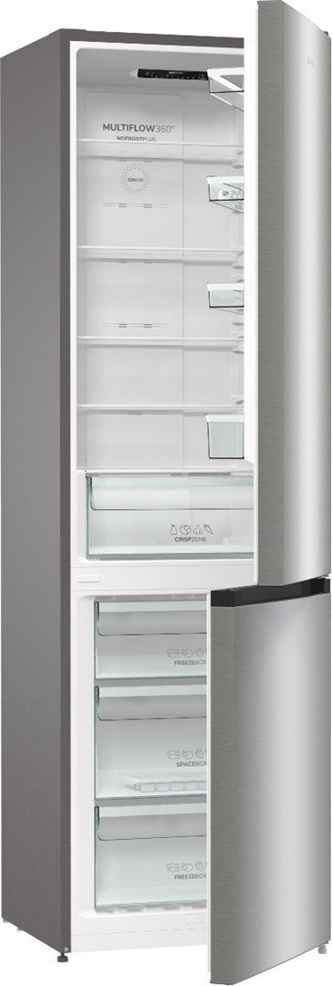 Lodówka GORENJE NRK6202EXL4 No Frost 200 cm | FreshZone | MultiAirflow | LED | inox