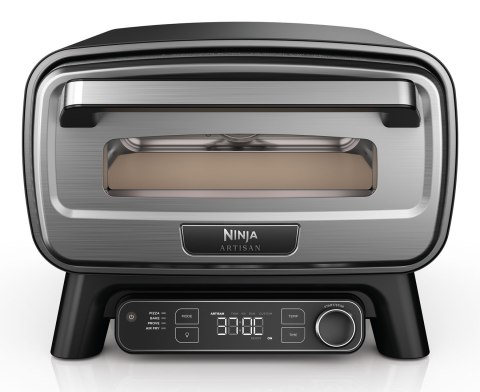 Zewnętrzny elektryczny piec do pizzy i frytkownica powietrzna Ninja Artisan MO201EU szary/stal nierdzewna, 1 760 W, do pizzy o ś
