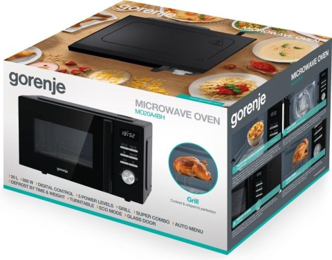 Gorenje MO20A4BH Czarny Kuchenka mikrofalowa kombinowana Blat 20 l 800 W