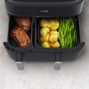Philips 5000 series NA551/00 frytkownica Podwójny 9 l Autonomiczny 2750 W Frytkownica na gorące powietrze Czarny, Srebrny