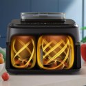 Philips 5000 series NA551/00 frytkownica Podwójny 9 l Autonomiczny 2750 W Frytkownica na gorące powietrze Czarny, Srebrny