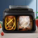 Philips 5000 series NA551/00 frytkownica Podwójny 9 l Autonomiczny 2750 W Frytkownica na gorące powietrze Czarny, Srebrny