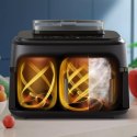Philips 5000 series NA551/00 frytkownica Podwójny 9 l Autonomiczny 2750 W Frytkownica na gorące powietrze Czarny, Srebrny