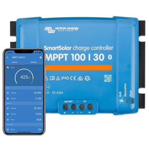 Inteligentny Solarny MPPT 100/30