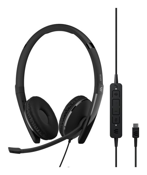 EPOS ADAPT 160T ANC USB-C Ohraufliegendes, binaurales USB-C-Headset mit ANC, kabelgebunden, MS Teams cert.