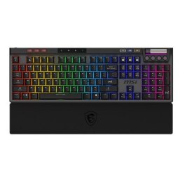 Klawiatura gamingowa czarna MSI STRIKE PRO W SILENT US