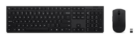 Lenovo Professional Bezprzewodowa ładowalna klawiatura i mysz combo | Zestaw klawiatury i myszy | Bezprzewodowy | Mysz w zestawi