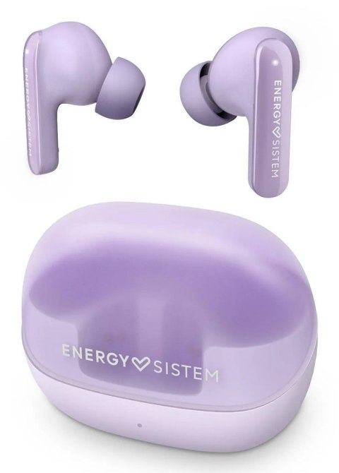 Słuchawki bezprzewodowe Energy Sistem True Wireless Earphones Serenity ANC z mikrofonem, Bluetooth, kolor lawendowy, ANC
