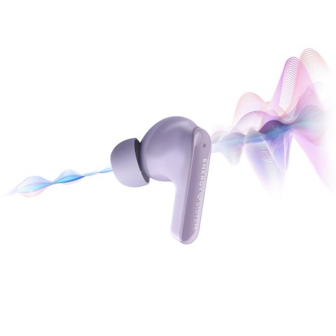 Słuchawki bezprzewodowe Energy Sistem True Wireless Earphones Serenity ANC z mikrofonem, Bluetooth, kolor lawendowy, ANC