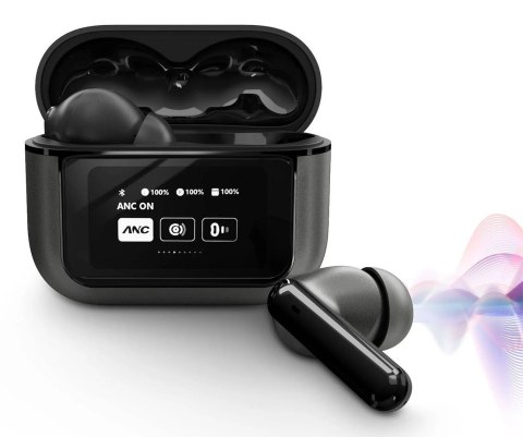 Słuchawki dokanałowe Energy Sistem True Wireless Earphones Icon Series z mikrofonem, Bluetooth, Graphite, ANC