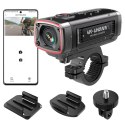 Kamera sportowa wideorejestrator 4K na kierownicę motocykla AKY-710S - czarna