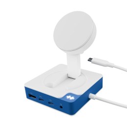Koncentrator Hyper HyperDrive Flex MagCharge USB-C, biały/niebieski
