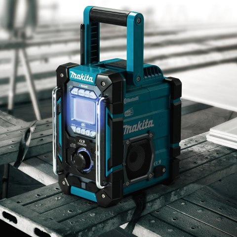 Radio przenośne cyfrowe Makita DMR301, kolor czarny, morski
