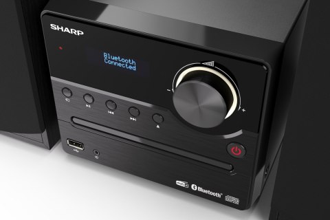 Sharp XL-B517D(BK) Mikrosystem Hi-Fi, CD/FM/USB/Bluetooth v5.0, Wejście Aux, 45W, Czarny Sharp | Mikrosystem Hi-Fi | XL-B517D(BK