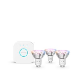 Philips Hue White and color ambiance Podstawowy zestaw startowy: 3 inteligentne żarówki z trzonkami GU10 (345 lm)