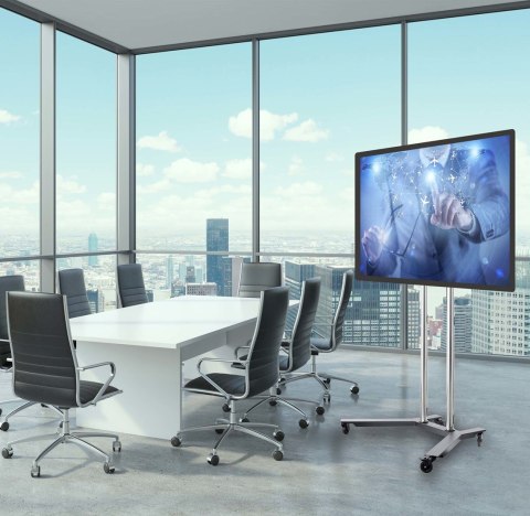 Edbak TR1 uchwyt do tablic informacyjnych 190,5 cm (75") Czarny, Stal nierdzewna