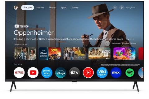 Telewizor QLED 50" SHARP 50HP5265E Smart TV Google TV UHD Czarny