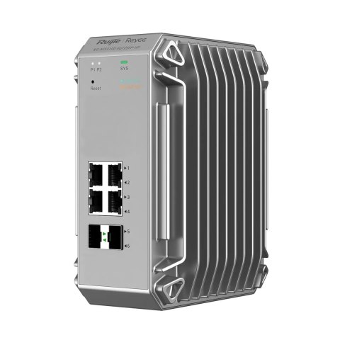 Ruijie Networks RG-NIS3100-4GT2SFP-HP przełącznik sieciowy Zarządzany L2 Gigabit Ethernet (10/100/1000) Obsługa PoE Szary