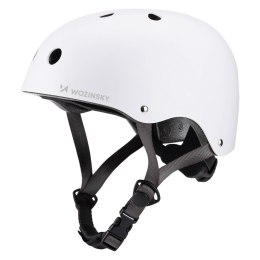 Kask rowerowy BMX hulajnoga lekki 54-58 cm - biały