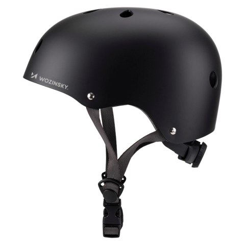Kask rowerowy BMX hulajnoga lekki 54-58 cm - czarny