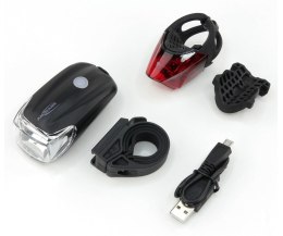 Ansmann 1600-0254 światło do roweru Oświetlenie tylne + przednie (zestaw) LED