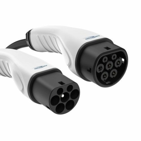Ansmann 1900-0120 kabel do ładowania pojazdów elektrycznych Czarny Typ 2 3 7,5 m