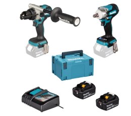 MAKITA ZESTAW COMBO 18V DLX2590TJ (DHP492, DTW300) 2x5,0Ah