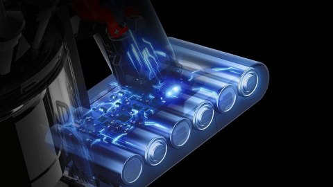 Dyson 586120-01 odkurzacz przenośny Szary, Czerwony, Fioletowy Bez worka