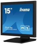 Iiyama ProLite T1532MSC-B1S monitor komputerowy 38,1 cm (15") 1024 x 768 px XGA LCD Ekran dotykowy Czarny