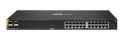 Aruba 6100 24G Class4 PoE 4SFP+ 370W Zarządzany L3 Gigabit Ethernet (10/100/1000) Obsługa PoE 1U Czarny