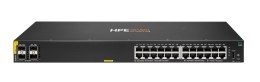 Aruba 6100 24G Class4 PoE 4SFP+ 370W Zarządzany L3 Gigabit Ethernet (10/100/1000) Obsługa PoE 1U Czarny