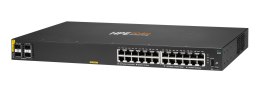 Aruba 6100 24G Class4 PoE 4SFP+ 370W Zarządzany L3 Gigabit Ethernet (10/100/1000) Obsługa PoE 1U Czarny