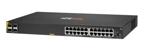 Aruba 6100 24G Class4 PoE 4SFP+ 370W Zarządzany L3 Gigabit Ethernet (10/100/1000) Obsługa PoE 1U Czarny