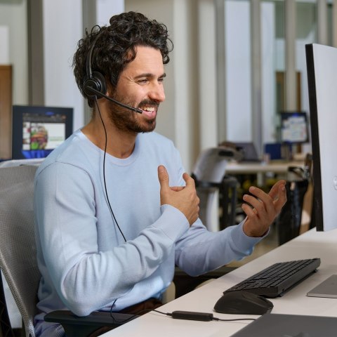 Słuchawki przewodowe HP Poly Mission 425 Stereo USB Wired Headset