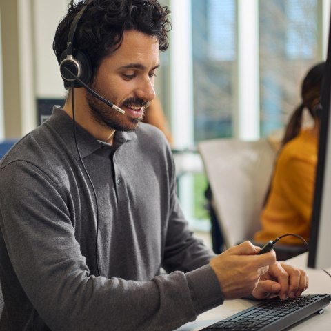 Słuchawki przewodowe HP Poly Mission 615 Monaural USB Wired Headset
