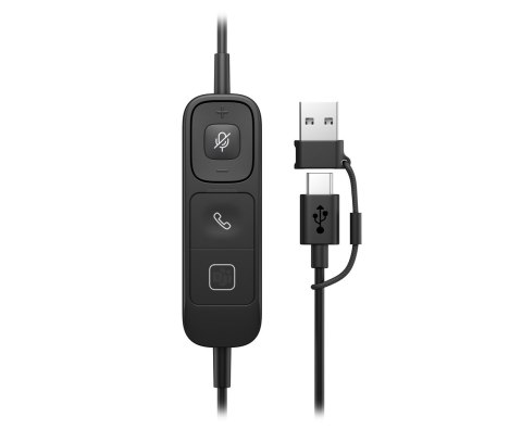 Słuchawki przewodowe HP Poly Mission 625 Stereo USB Wired Headset
