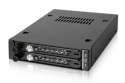 We-Ra. IcyDock z miejscem na 2 dyski: 2x6,3cm SATAI-III/SAS HDD&SSD w kolorze, 1x3,5" Metal