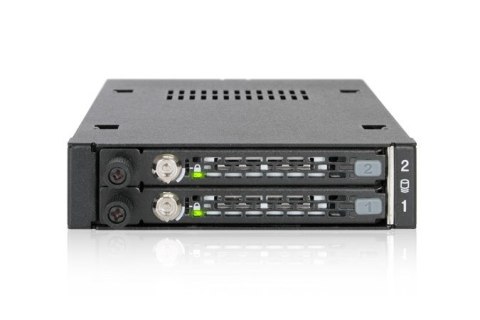 We-Ra. IcyDock z miejscem na 2 dyski: 2x6,3cm SATAI-III/SAS HDD&SSD w kolorze, 1x3,5" Metal